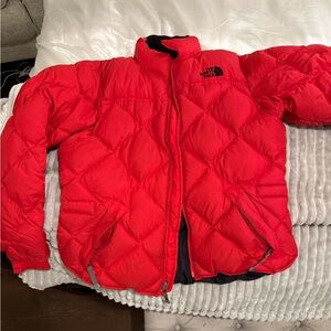 The North Face Vibrant Red Puffer Jacket